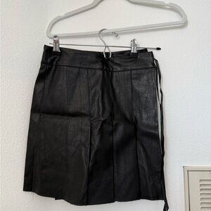 Black Pleather Skirt